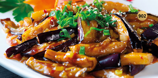 Aubergine à la façon Sichuan cité impériale Mettet